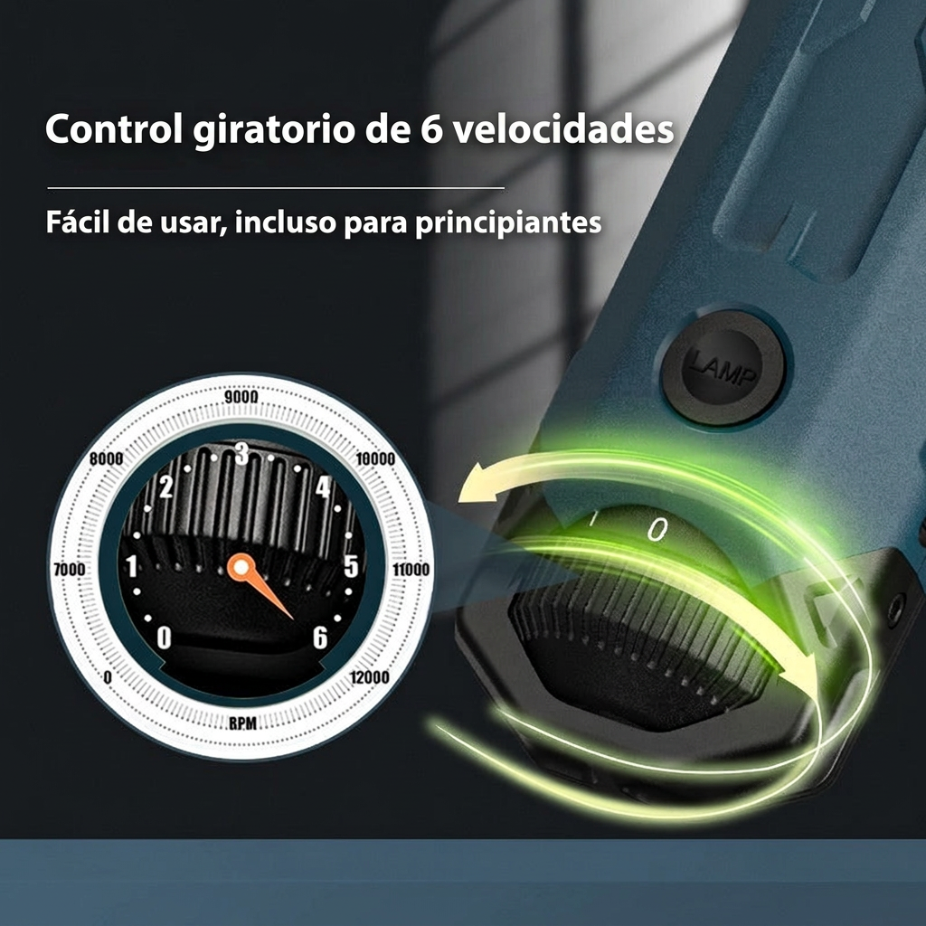 Lima de Uñas Eléctrica para Mascotas – 6 Velocidades, Luz LED y Recargable – foto 3